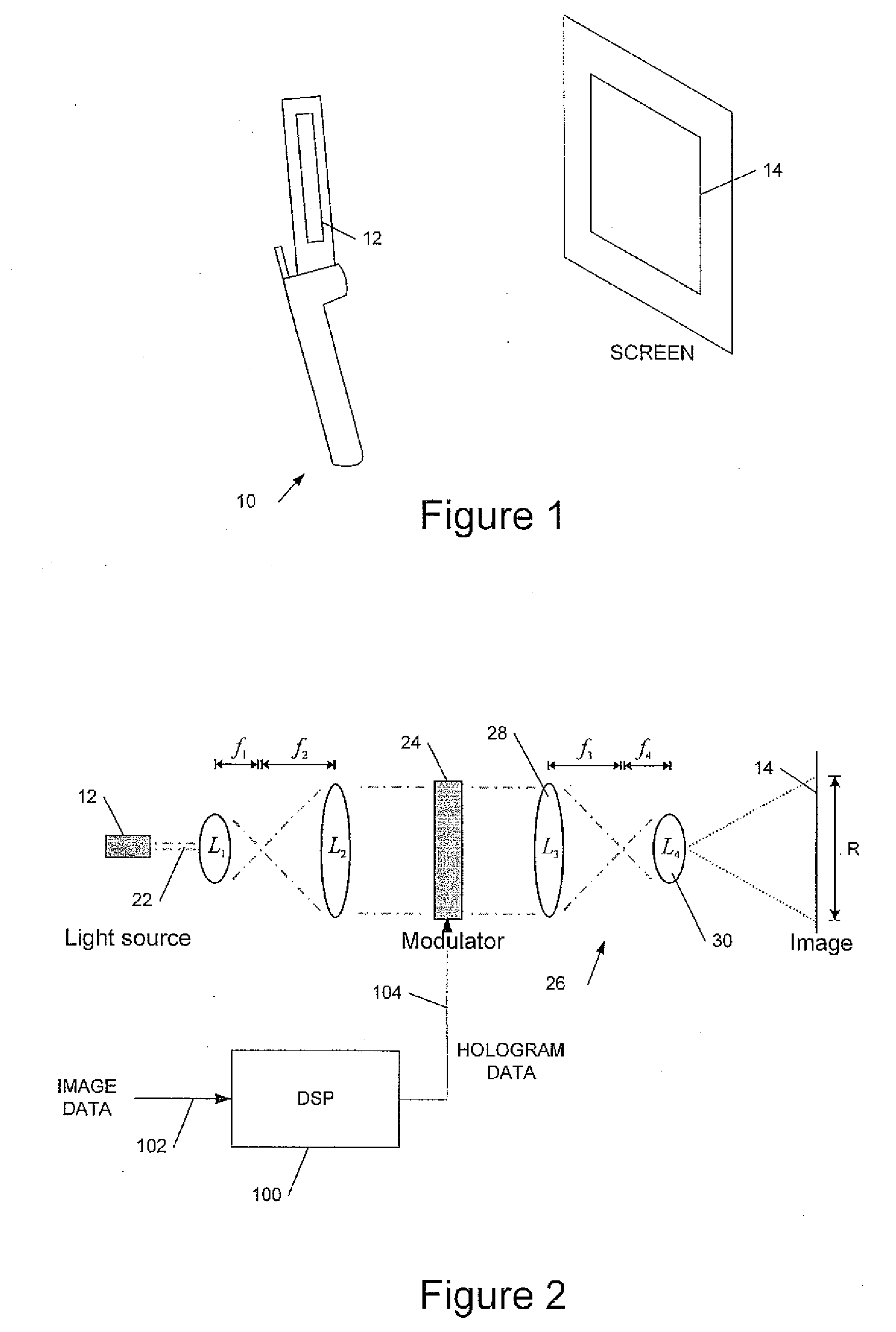 Holographic display devices