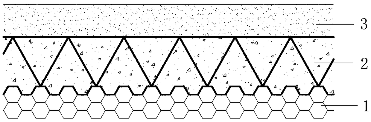 Composite protective structure resistant to blast shock