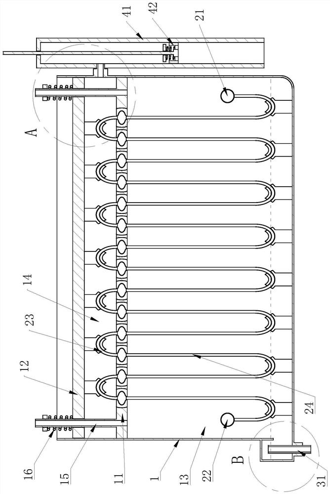 Ethanol recovery device for exhaust port of molten salt furnace