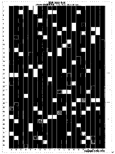 Method for manufacturing a digital printing small-color-difference color correction color card