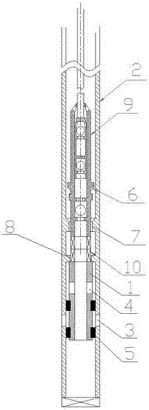 Underground plugging device and under-pressure sucker rod and oil pipe lifting workover operation technology