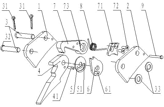 Multi-station hinging and supporting mechanism