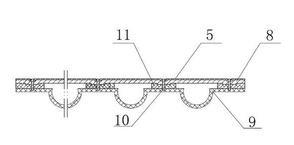 High-efficiency energy-saving solar heat-collection insulating part