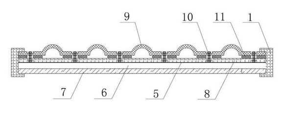 High-efficiency energy-saving solar heat-collection insulating part