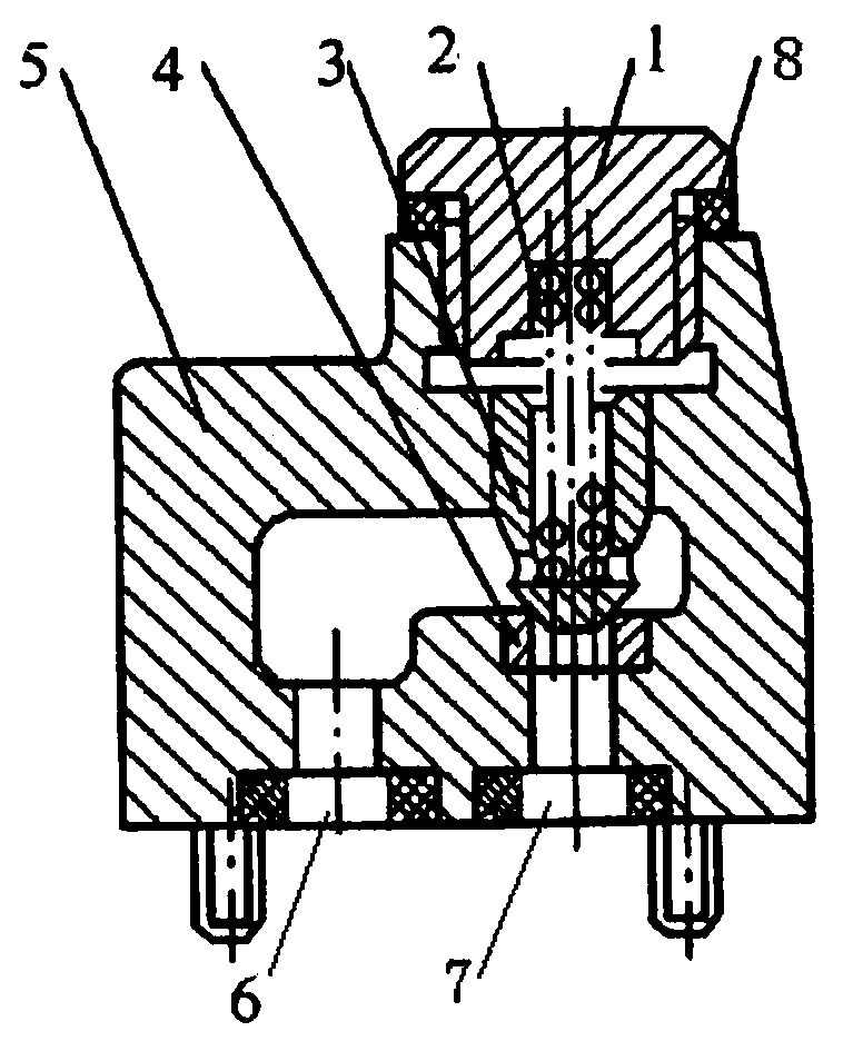 Right angle type check valve