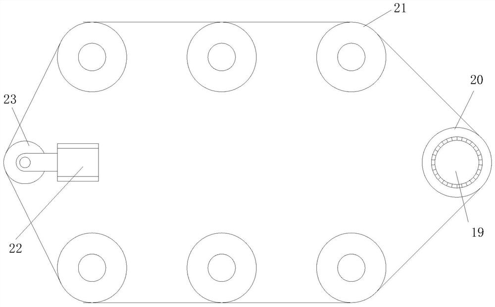 Film drying device for electromagnetic shielding film production