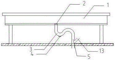 Ecological system for recycling domestic sewage of apartment