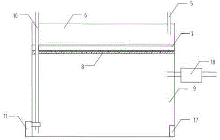 Ecological system for recycling domestic sewage of apartment