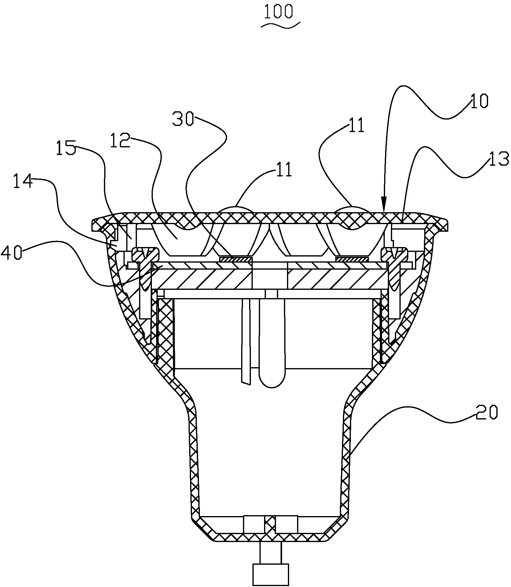 Spot lamp with adjustable light-emitting angle