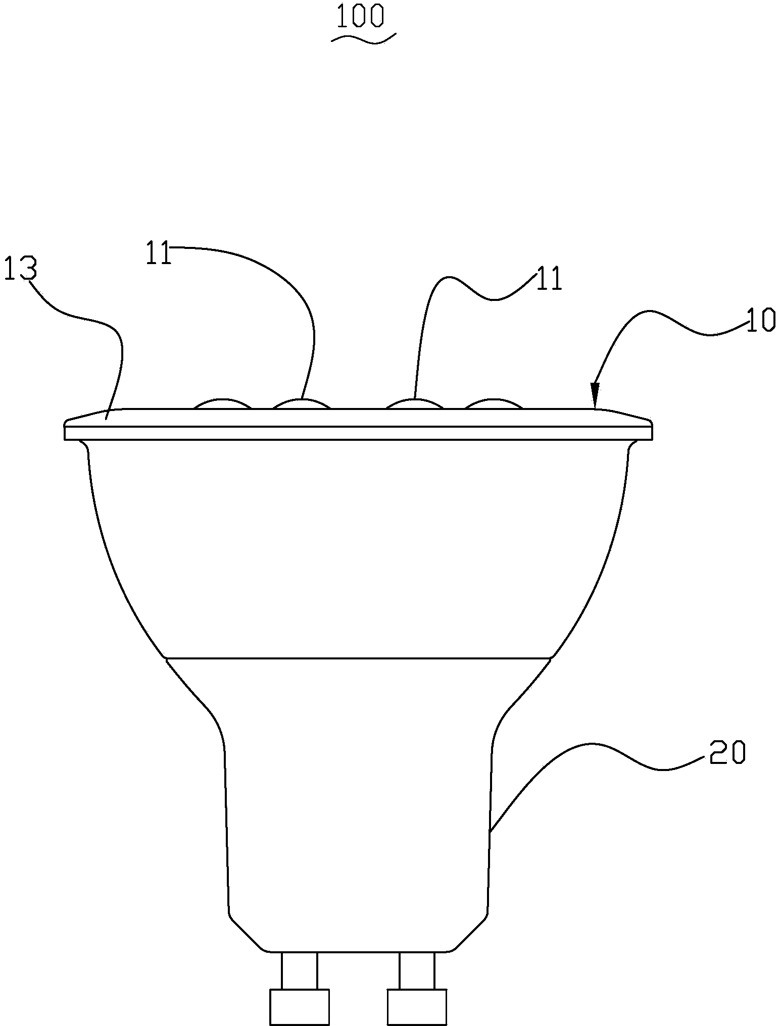 Spot lamp with adjustable light-emitting angle