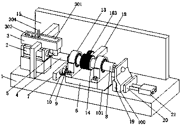 Continuous nut feeding device for automobile part processing