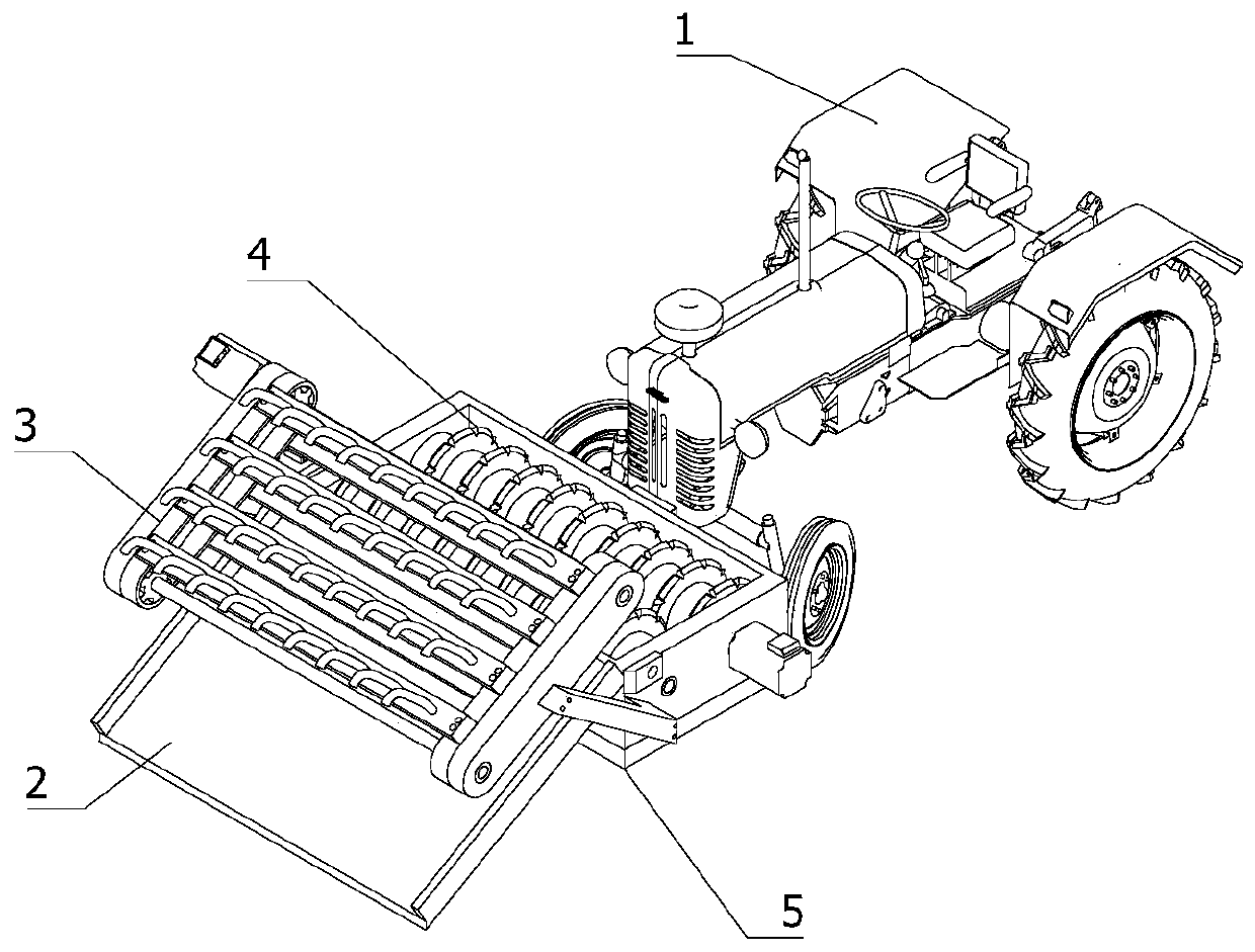 Injection type straw manuring machine