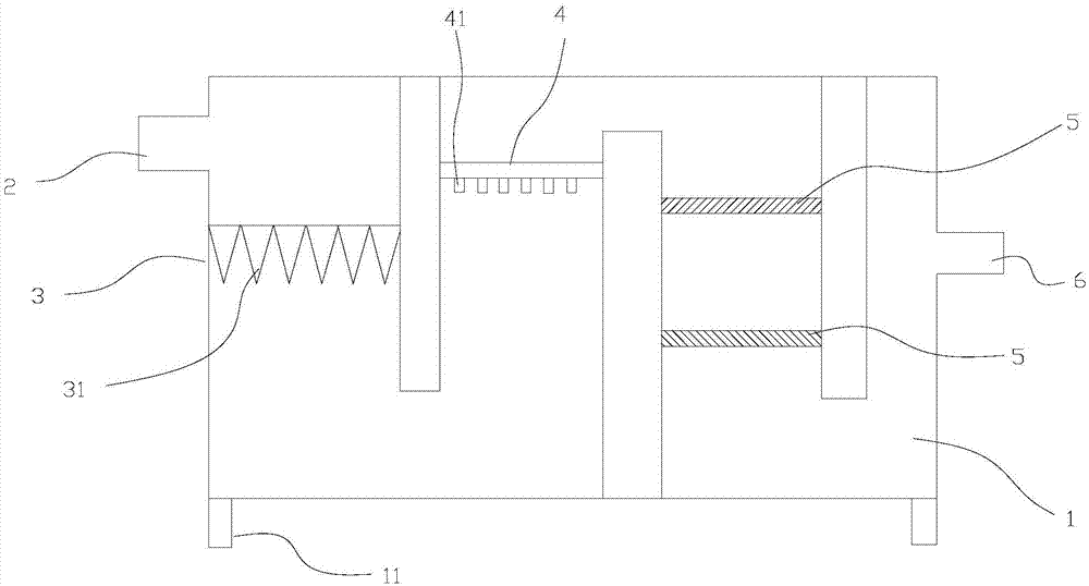 Kitchen waste gas treatment device