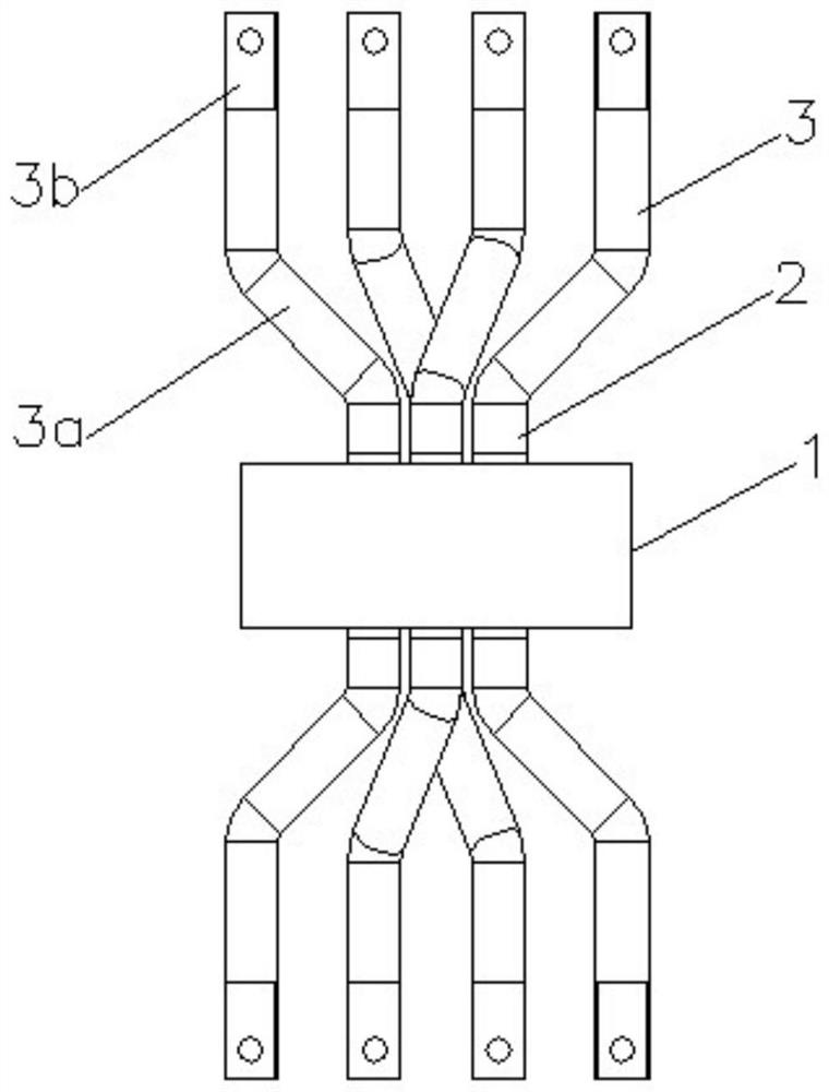 Electric leakage mutual inductor for high-power copper bar measurement