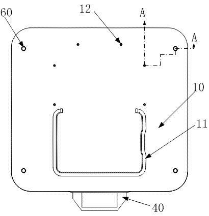 Leather material location device for vertical type edge finishing machine