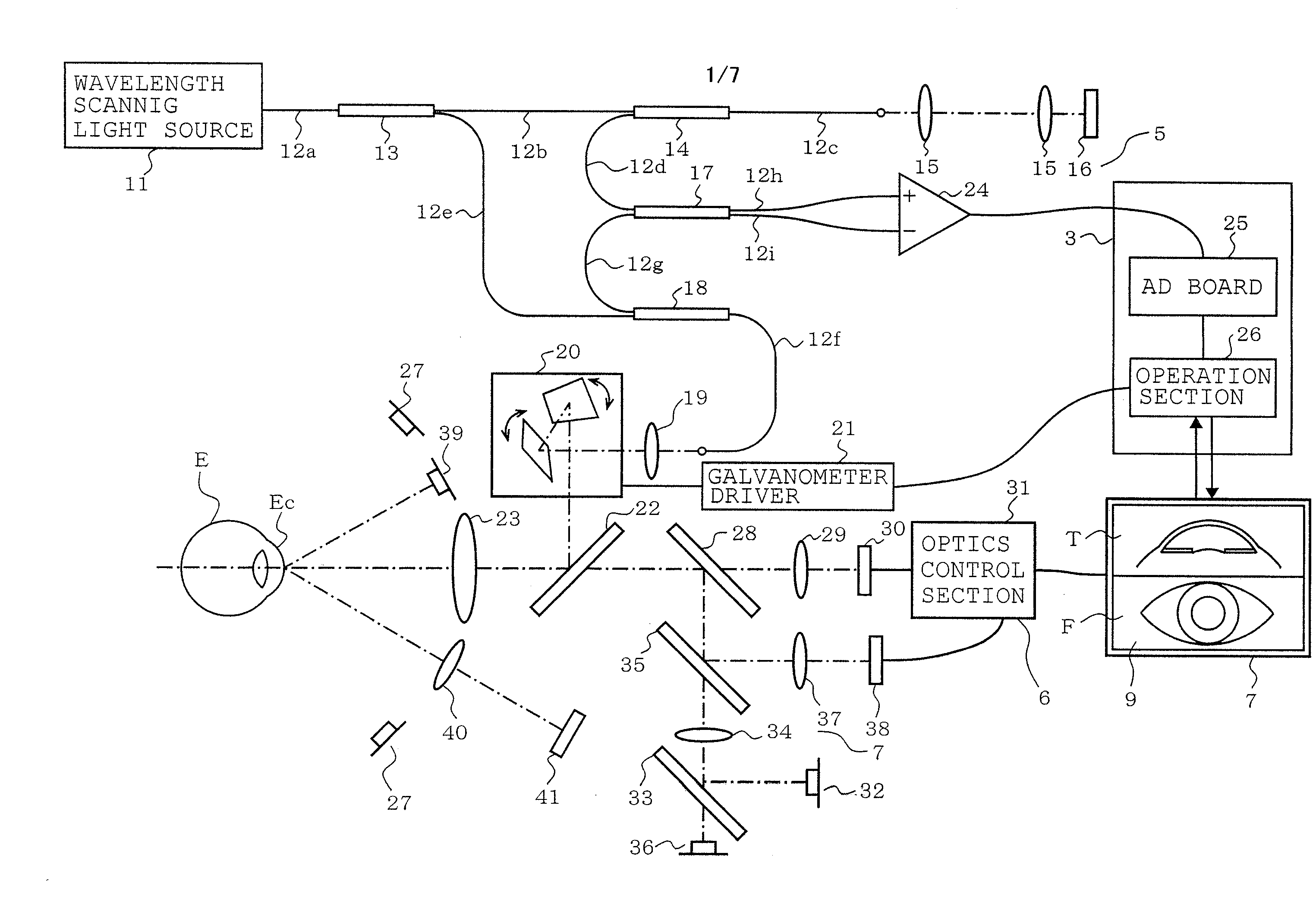 Apparatus and method for imaging anterior eye part by optical coherence tomography