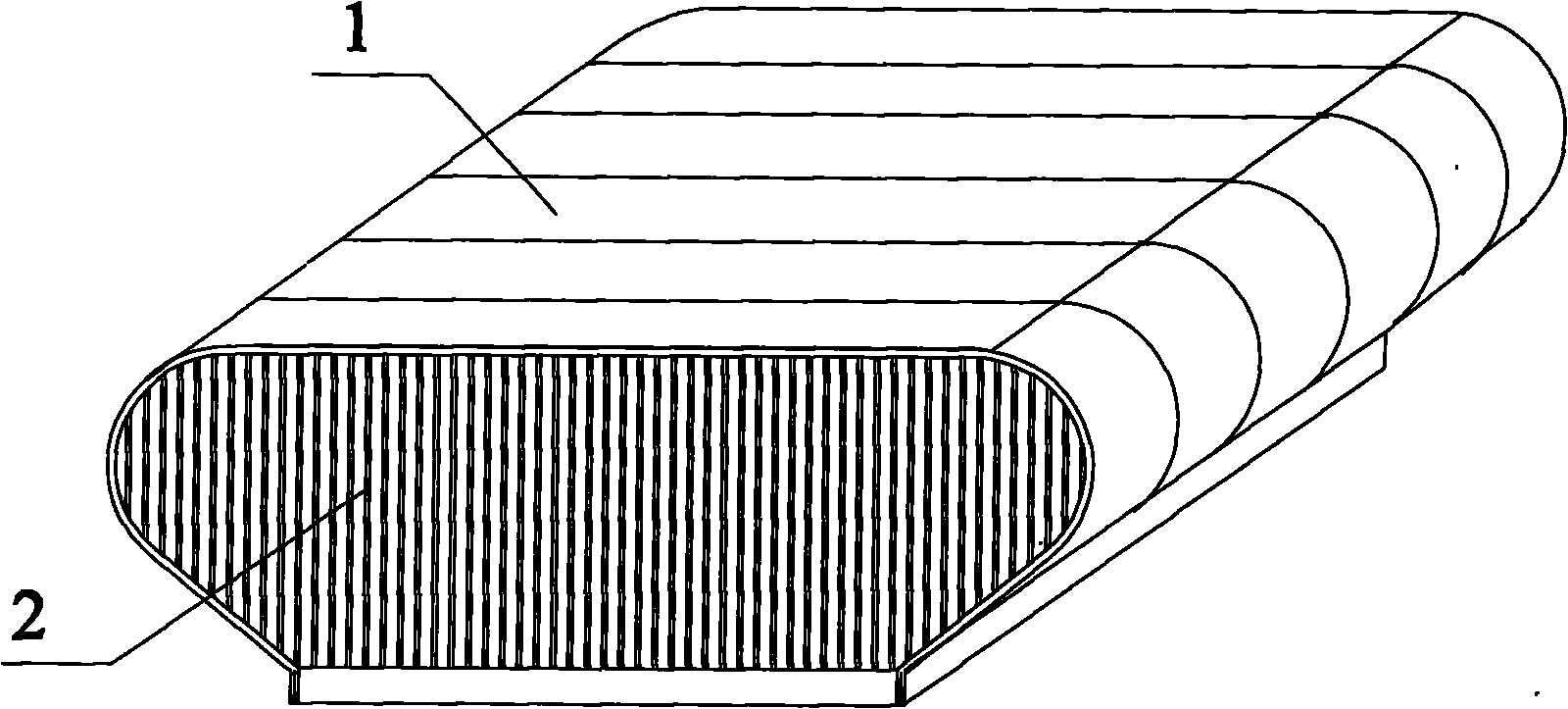 Ventilation device with secure structure