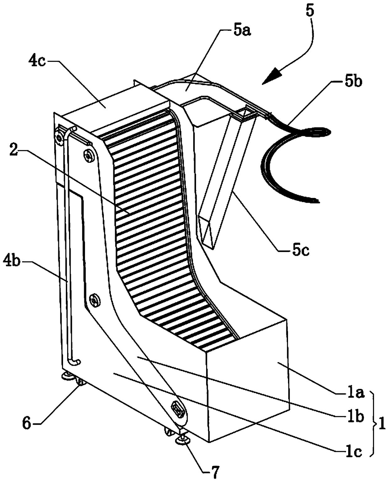 Waterfall type cap sorter