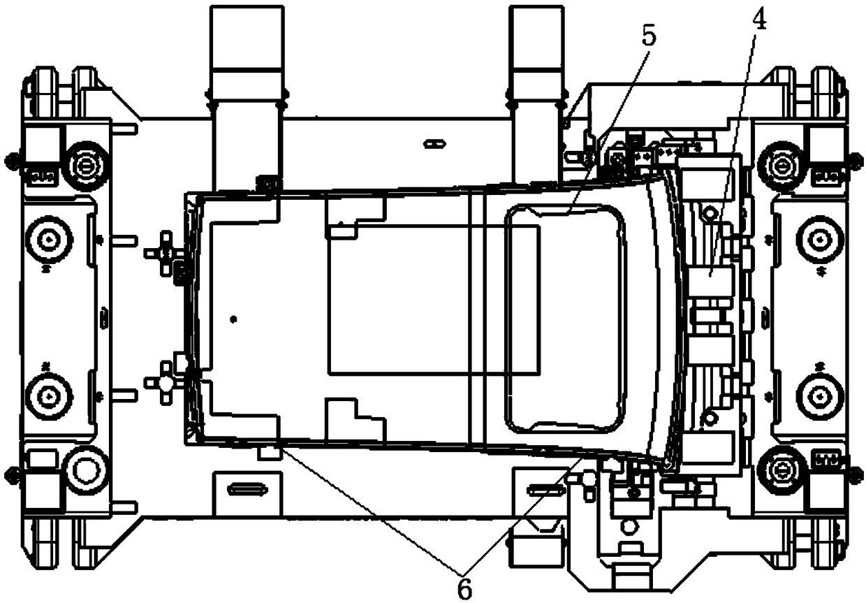 Top cover stamping die