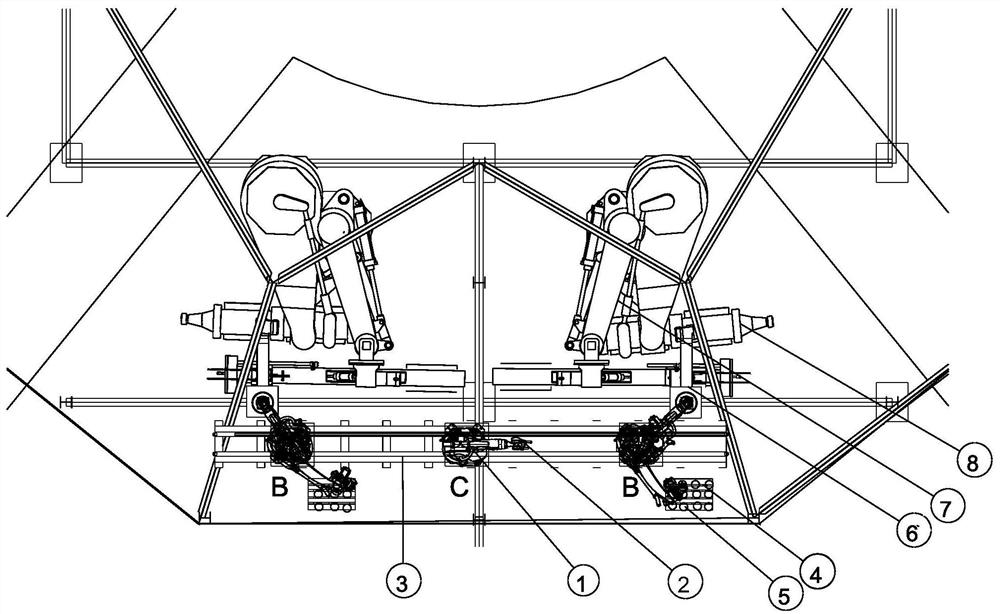 Intelligent clay gun clay adding system for casting house and stemming filling method