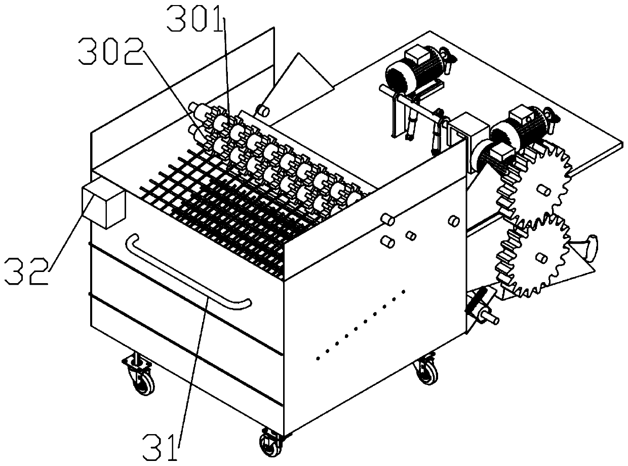 Construction solid waste pick-up box and recovery processing device thereof