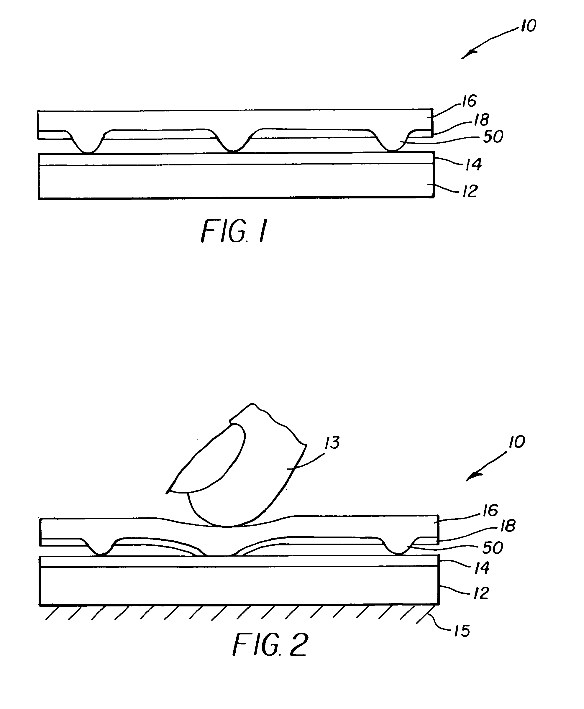 Flexible resistive touch screen