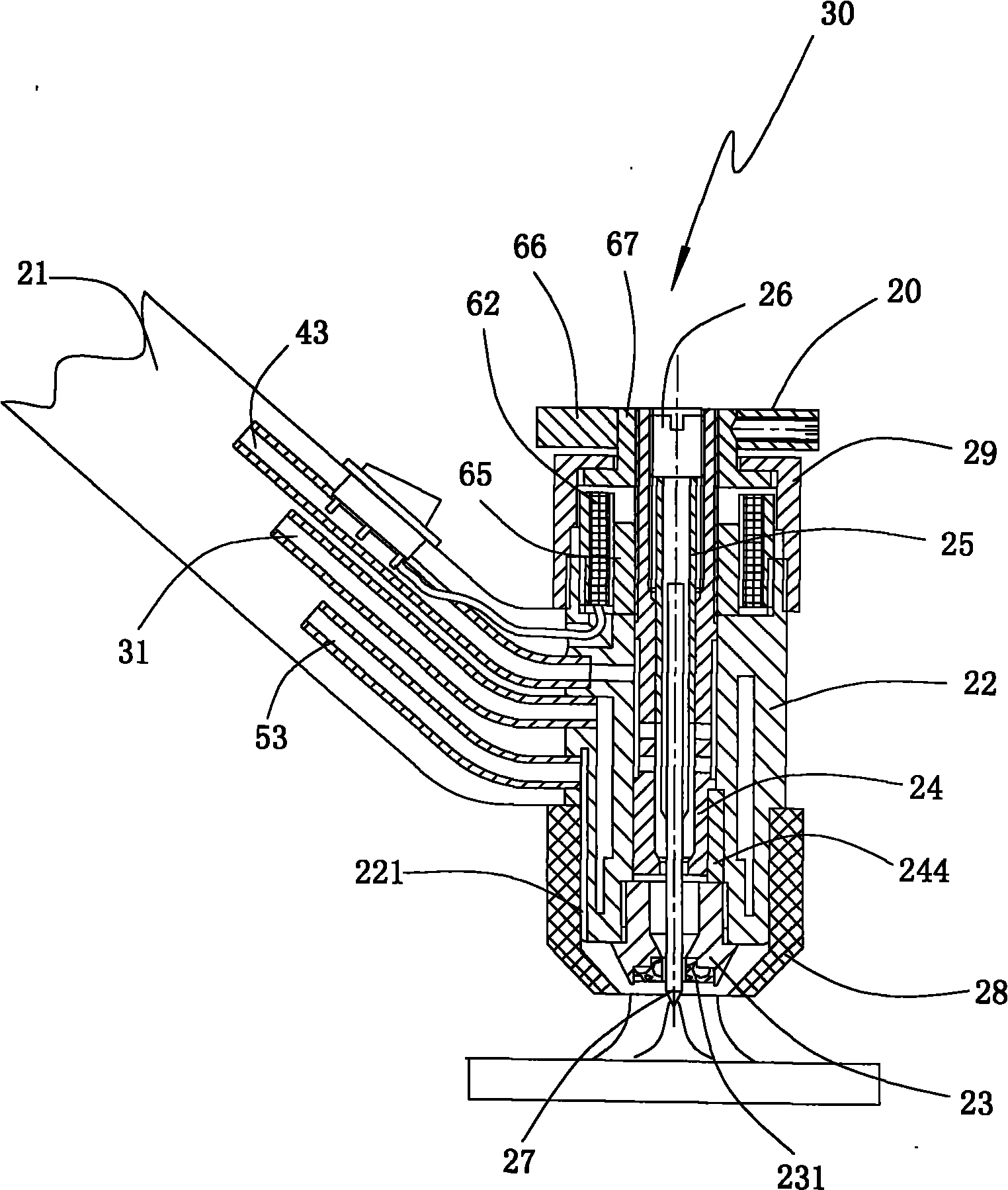 Inverter electric welding machine device with adjustable electric arc