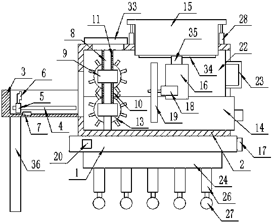 Intelligent smashing device for wood