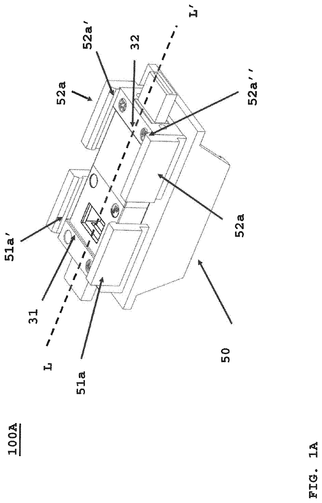 Stackable adapter housing for opposing mt ferrules