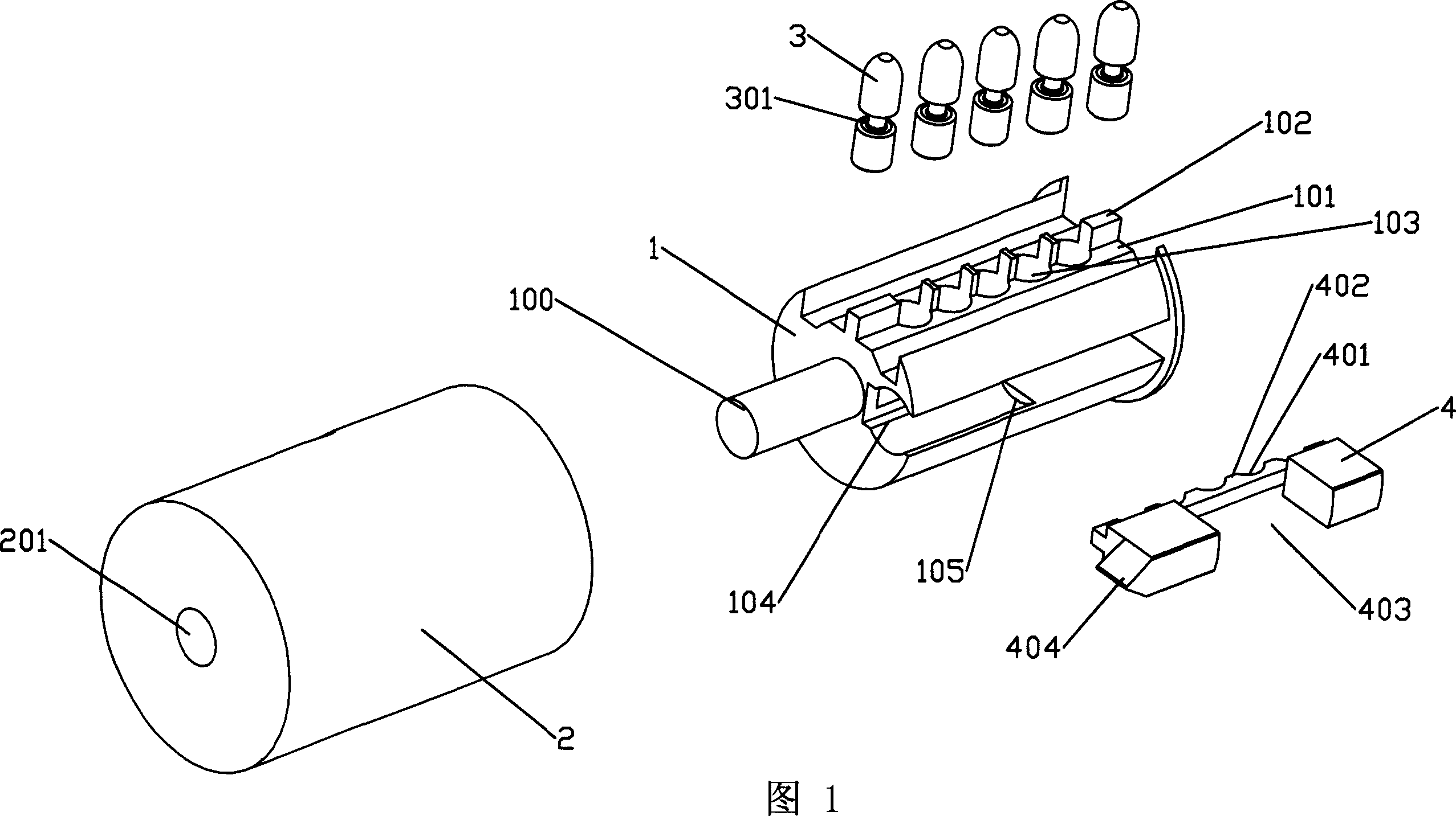 Anti-theft lock insertion