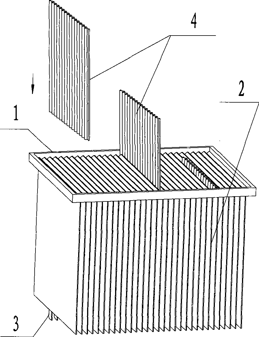 Efficient filter-bag dust separation device