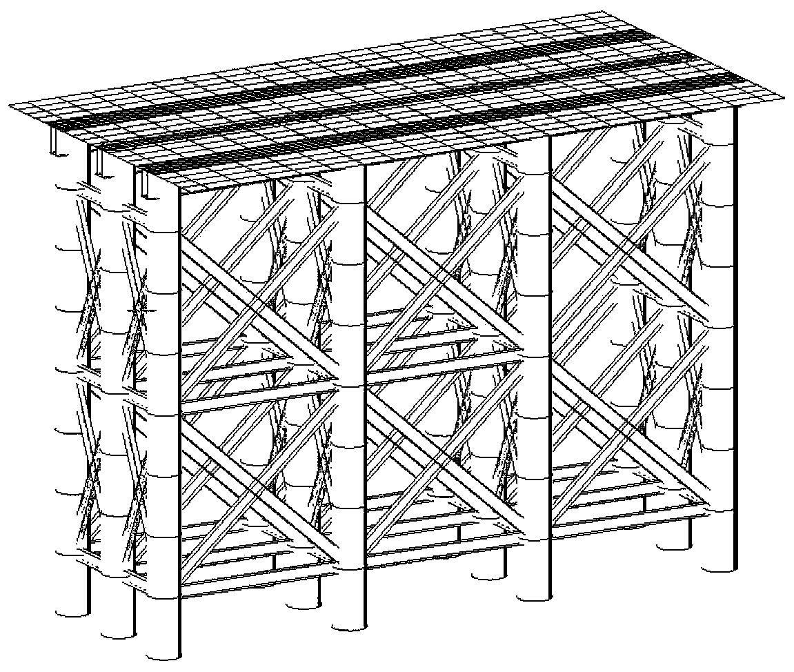 Shield machine receiving steel platform