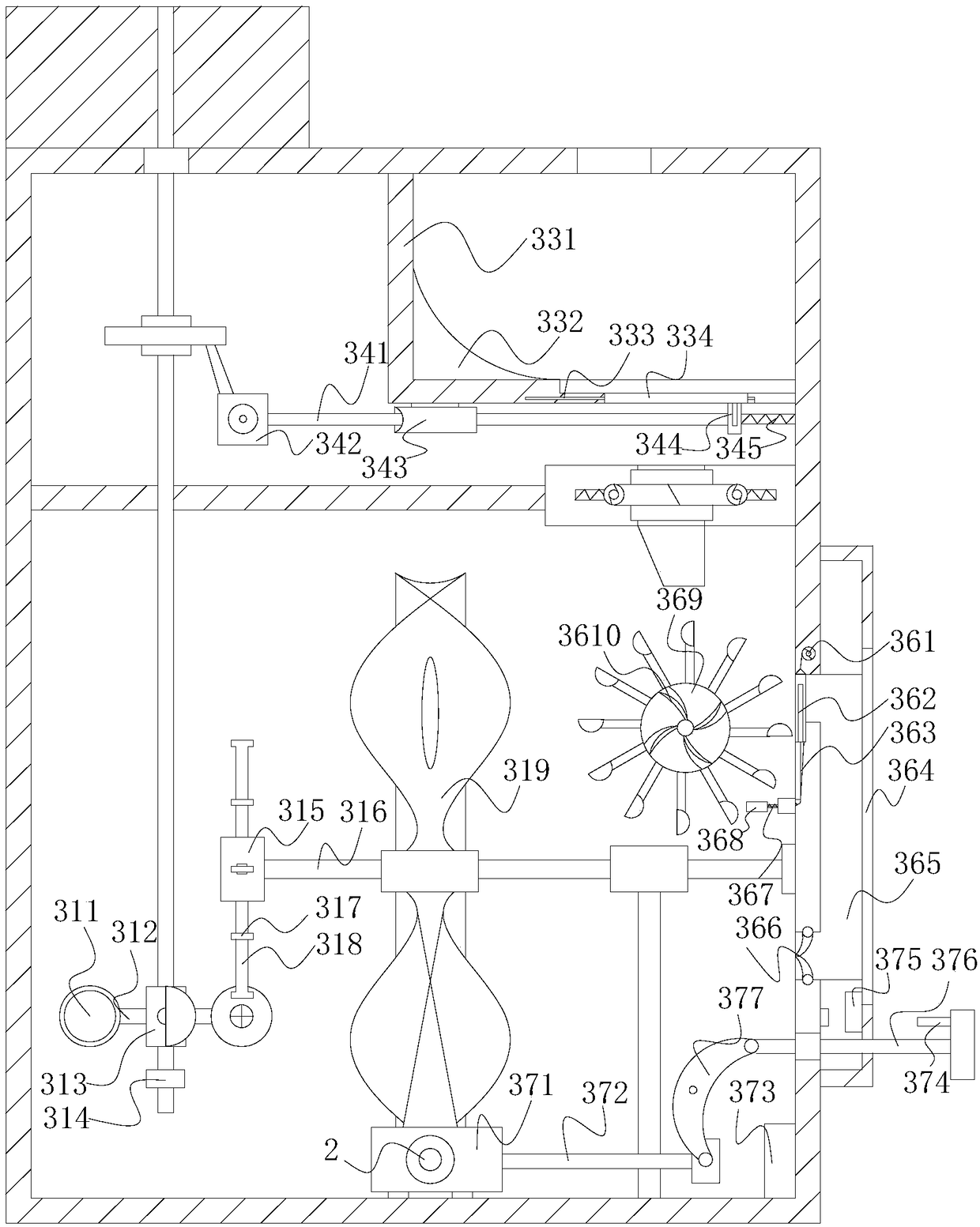 Efficient stirring device for paint production