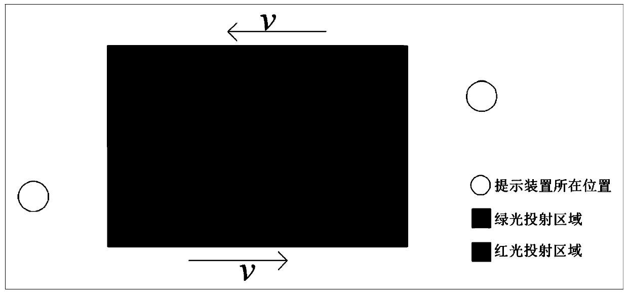 Auxiliary prompting method for street crossing at end of pedestrian traffic signal