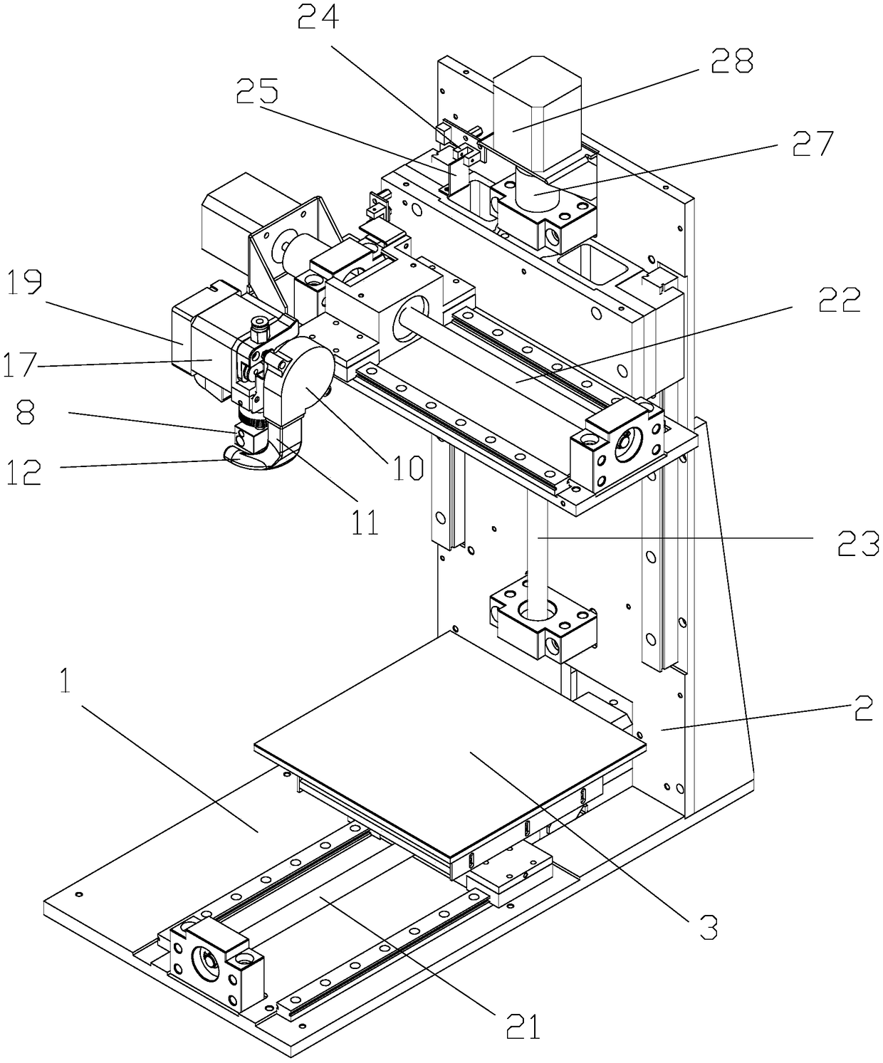 High-precision 3D printer