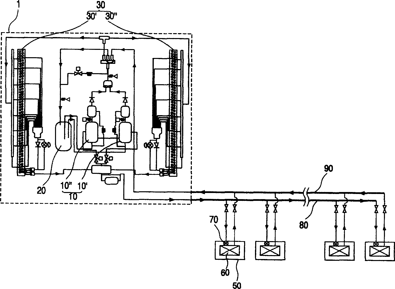 Oil distributing device for air conditioner