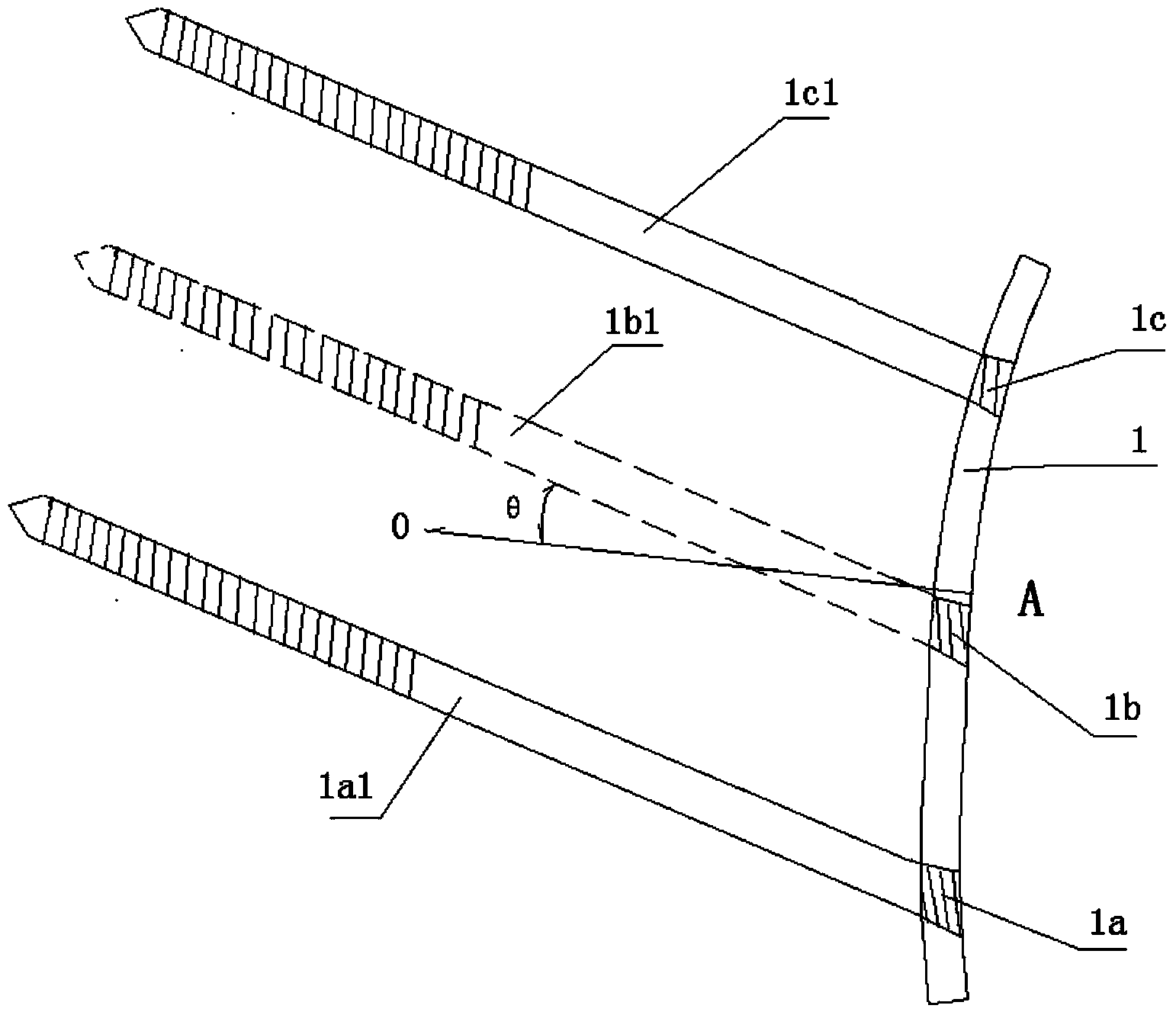 Dynamic locking plate for treating fracture of neck of femur