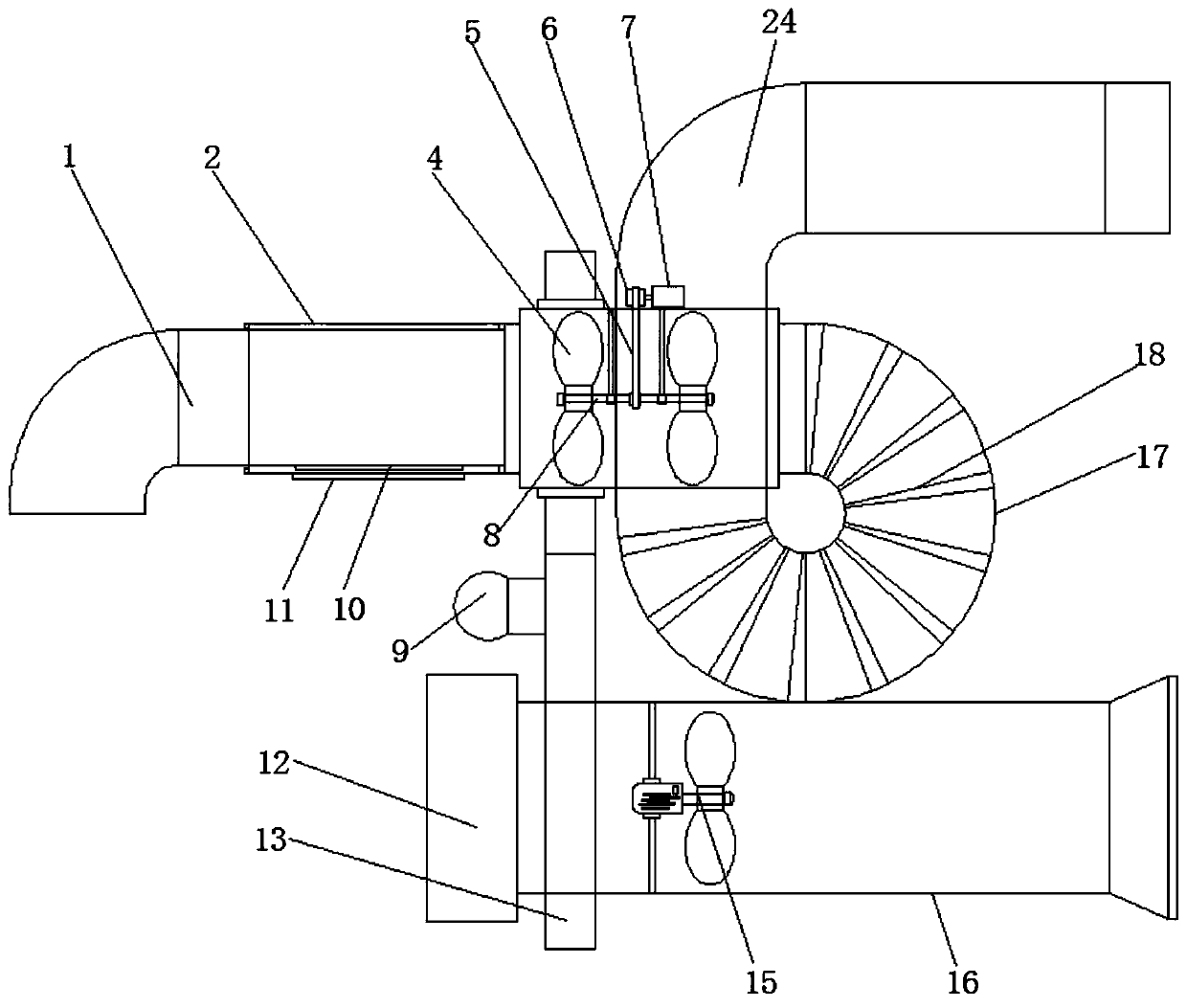 Intelligent induction type ventilation equipment for laboratory