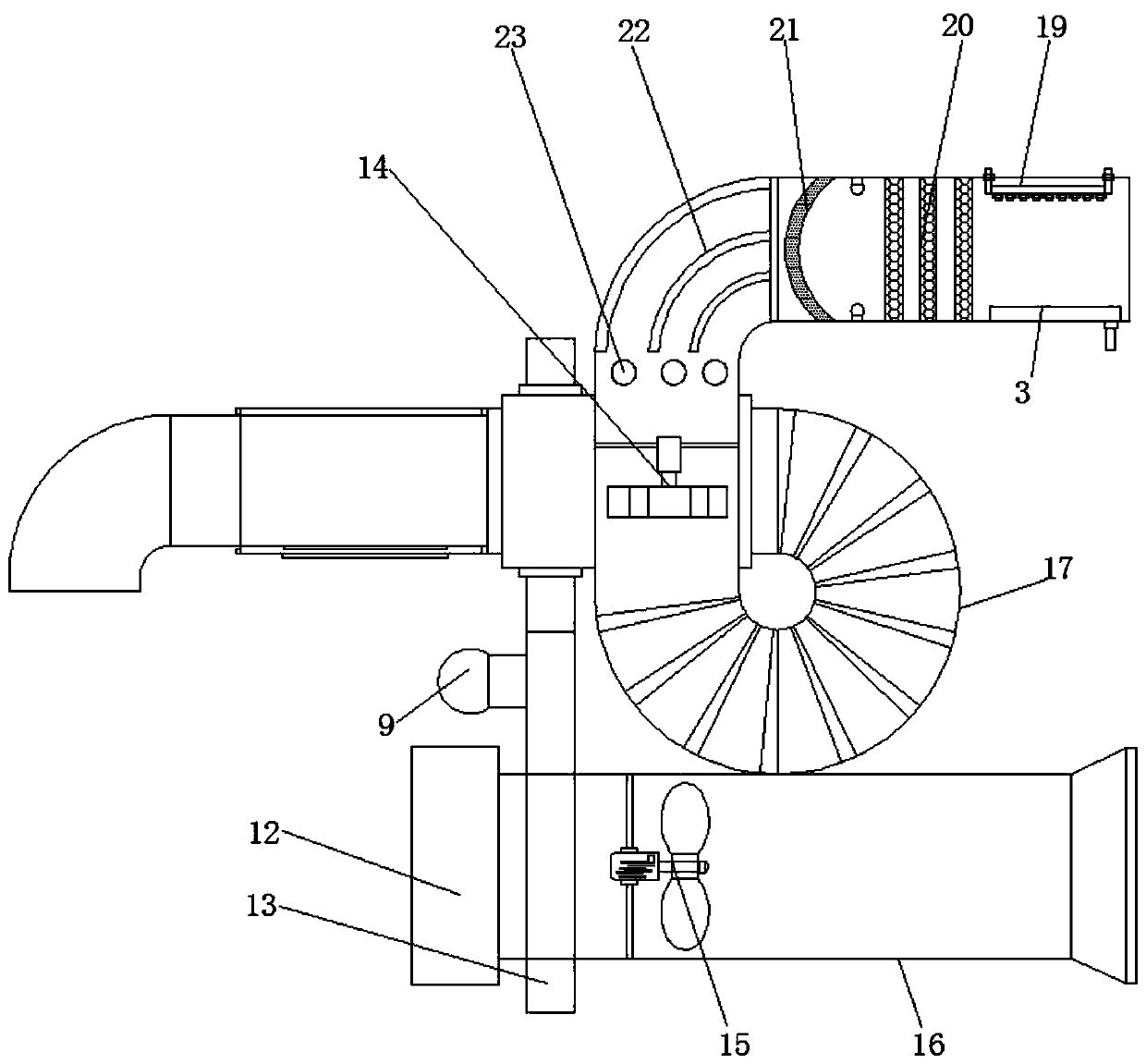 Intelligent induction type ventilation equipment for laboratory