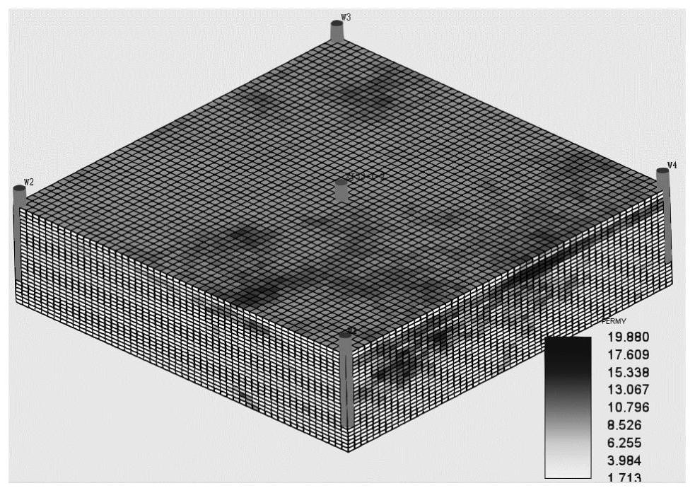 Offshore oilfield micro-fracturing injection time calculation system and method