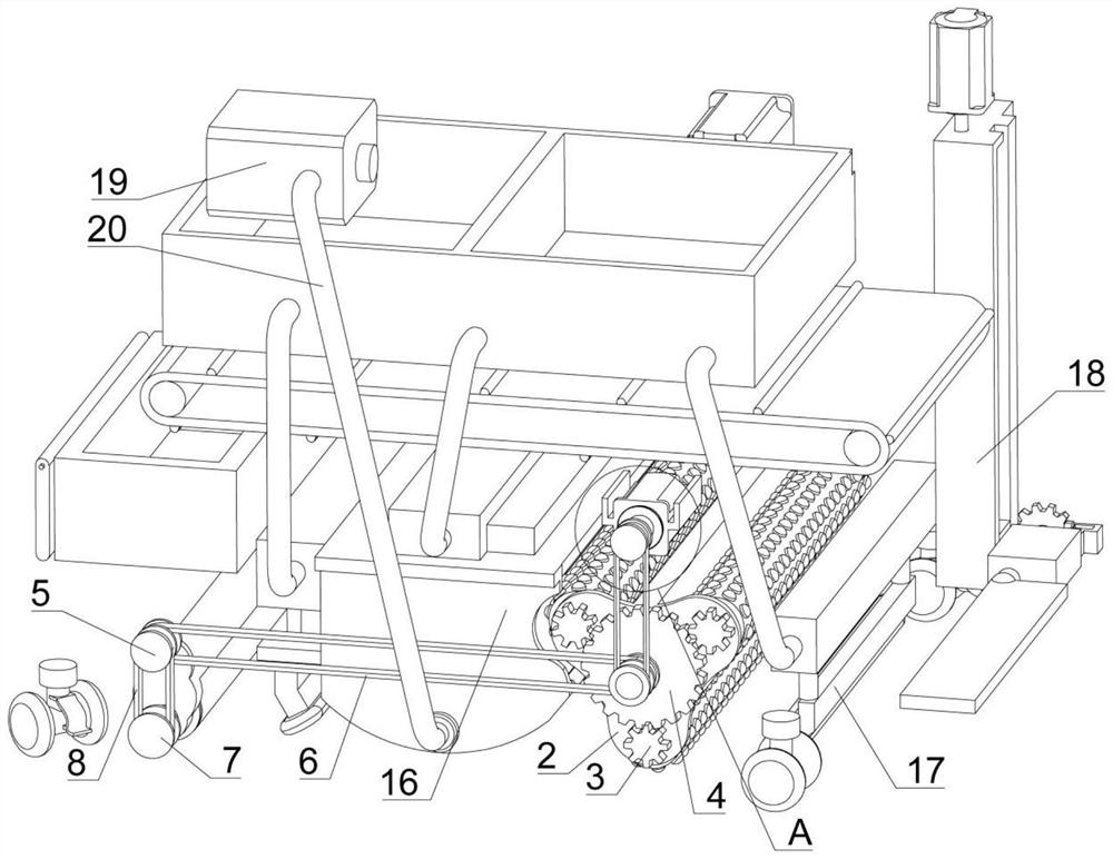 Rapid ground disinfecting and cleaning device for operating room