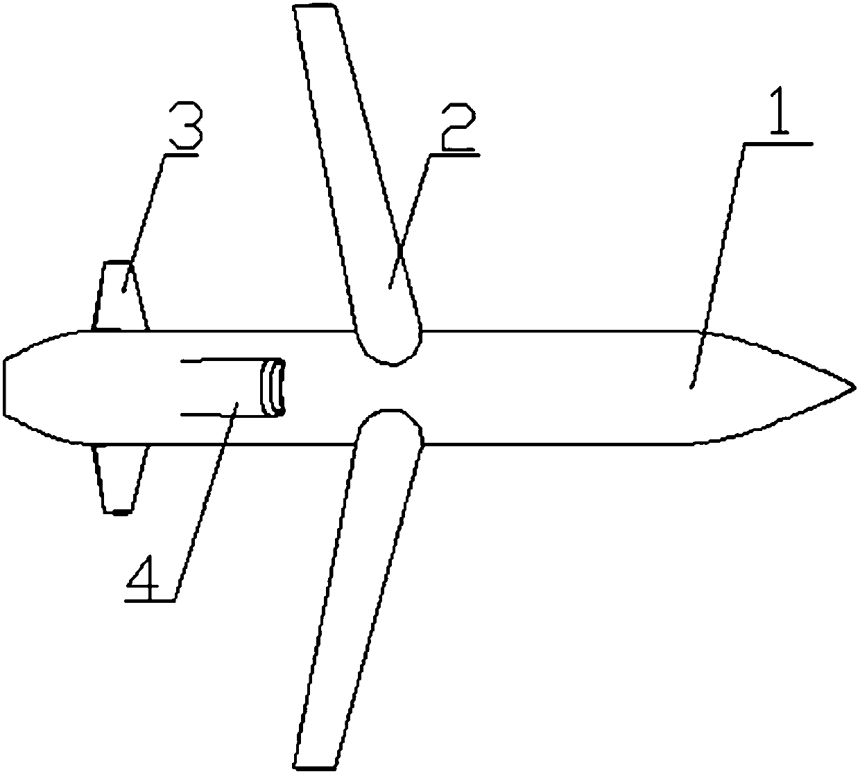 High-subsonic-speed invisible unmanned aerial vehicle