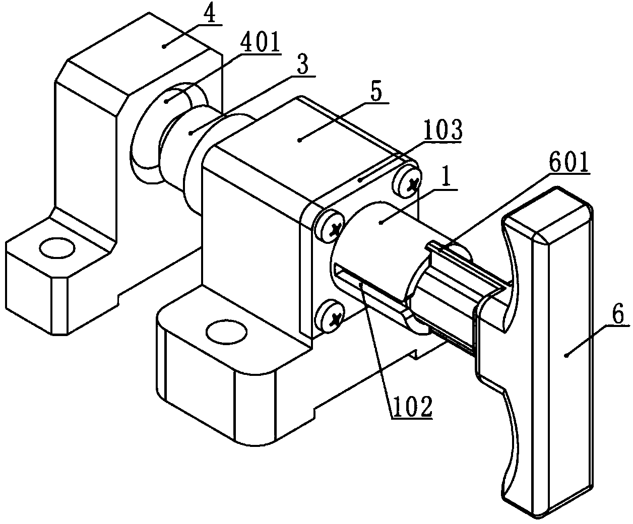 Locking device of manual insertion-pulling stretchable rod