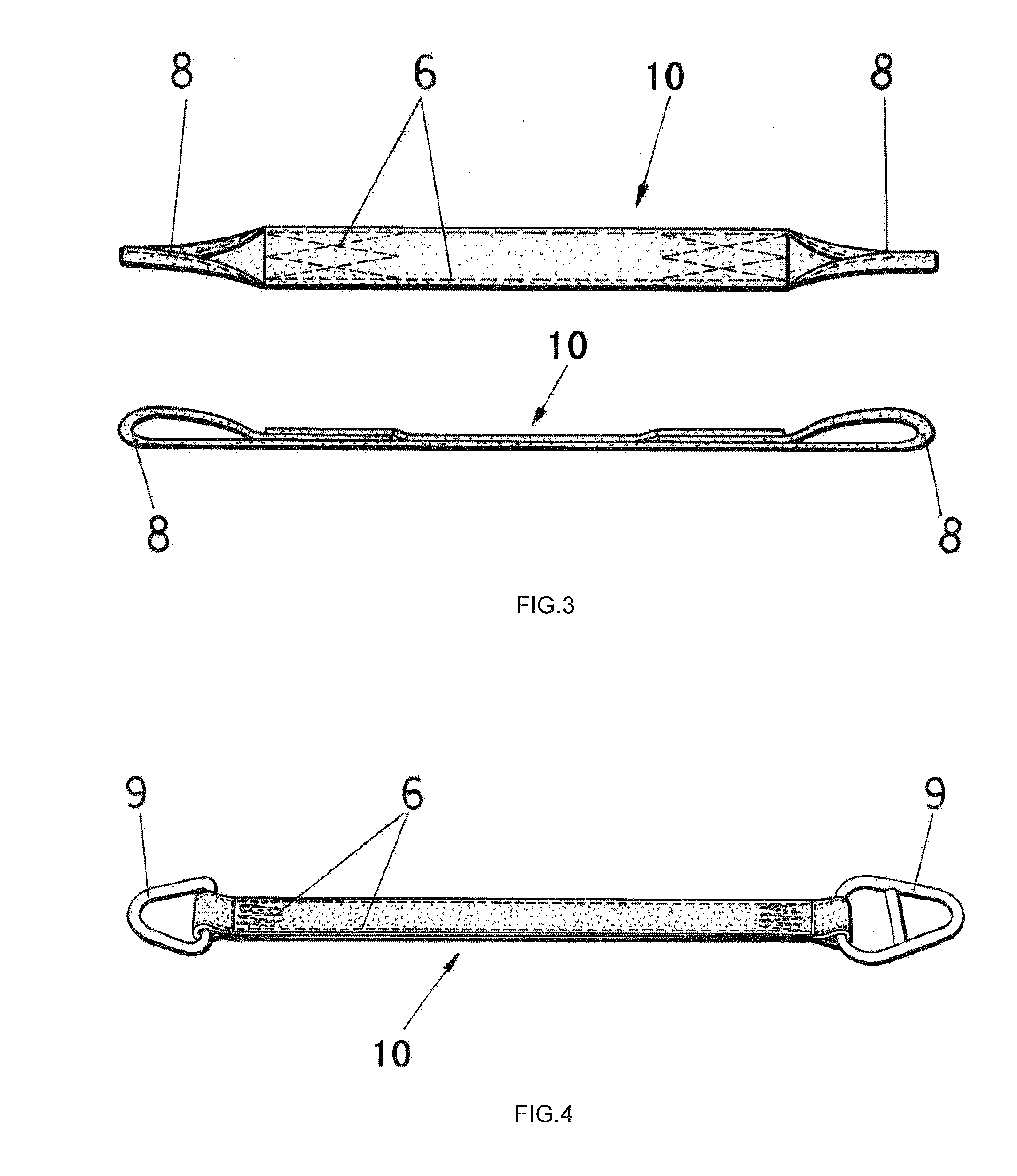 Textile sling and method of manufacturing same