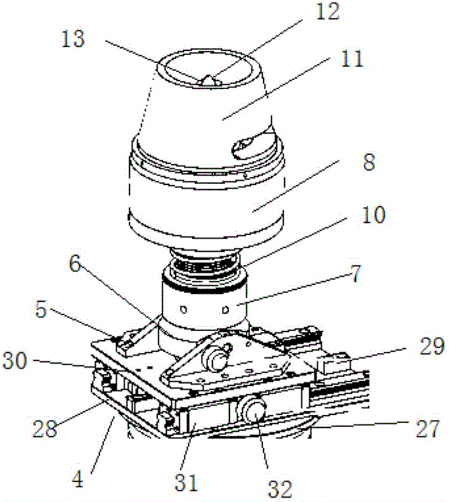 Lifting moving type hydraulic trolley for dismounting and mounting of bolts through bottom ring stretching