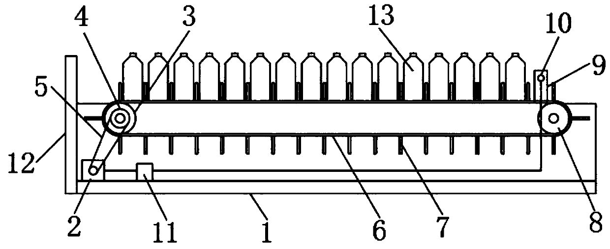 Saline water pushing device