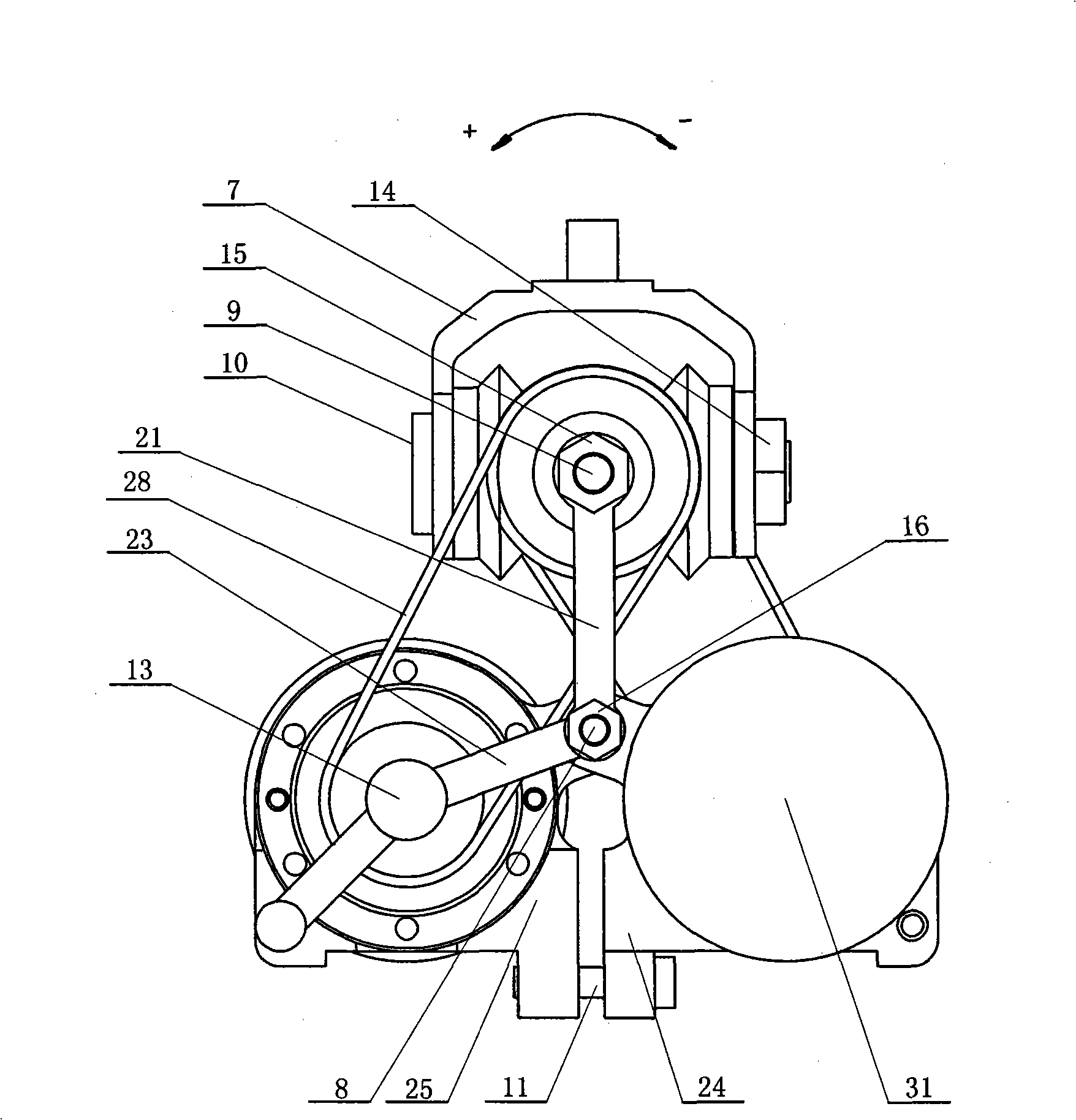 Finger base joint transmission mechanism of dexterous robot hand with adjustable pre-tightening and transmission inter space