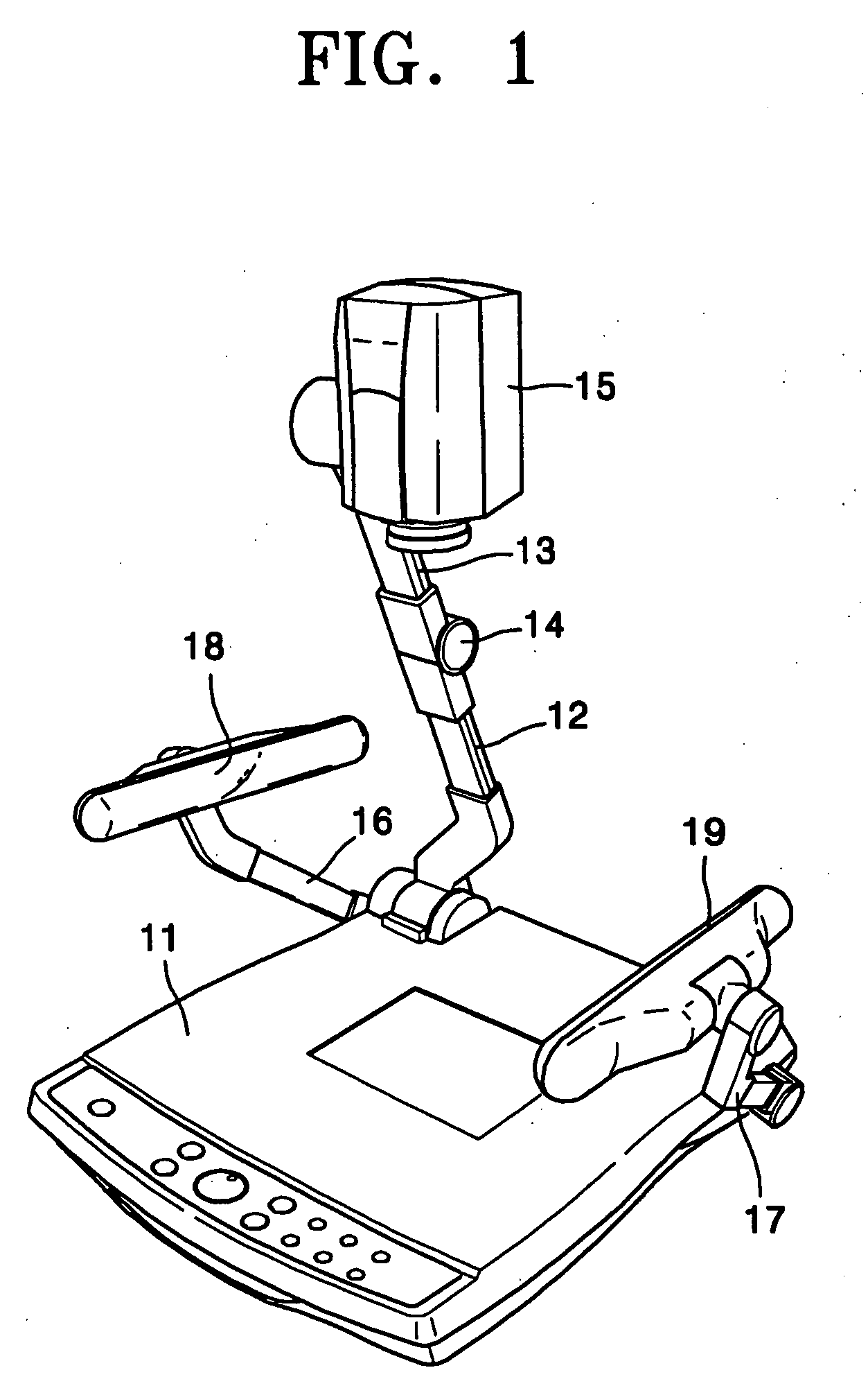 Illumination device for video presenter and video presenter having the same