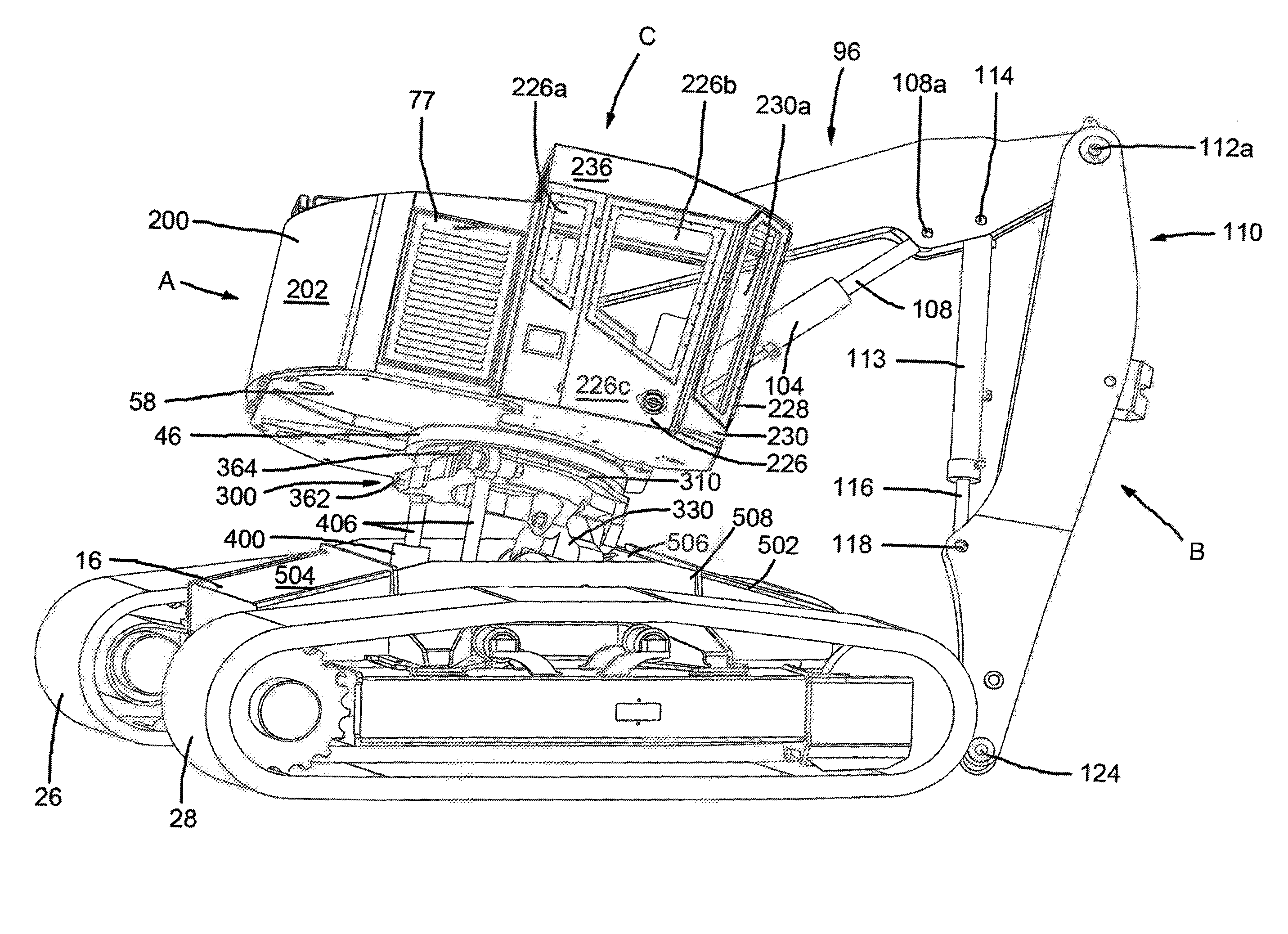 Tilt Device for a Material Handling Machine