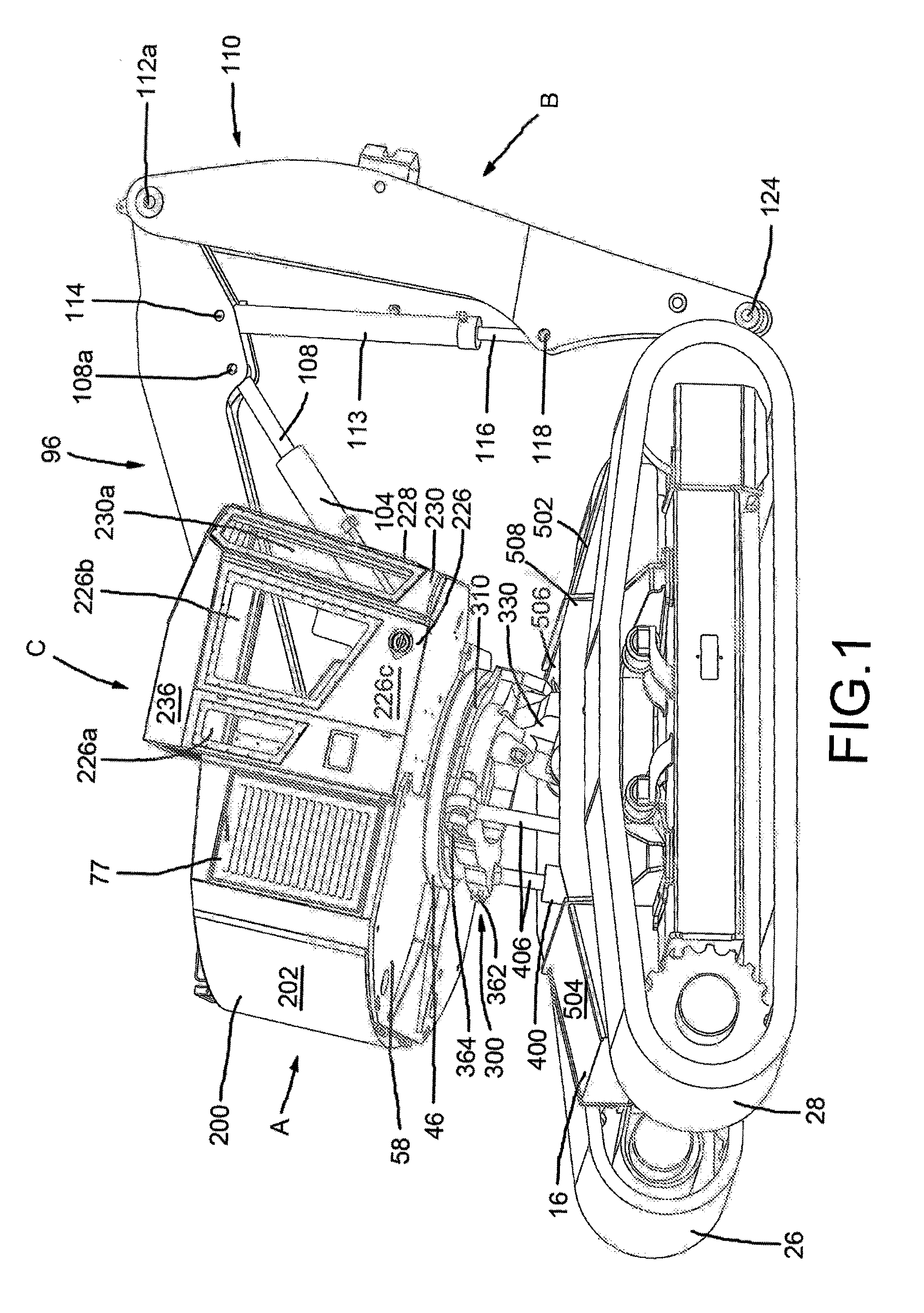 Tilt Device for a Material Handling Machine